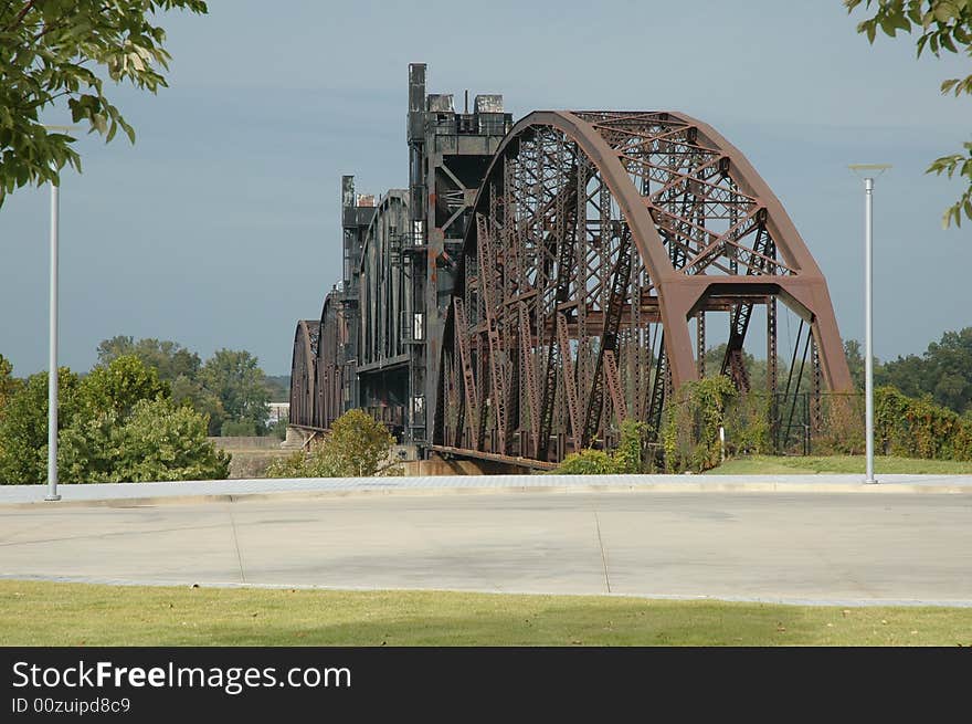 Beautiful lone bridge to the past. Beautiful lone bridge to the past