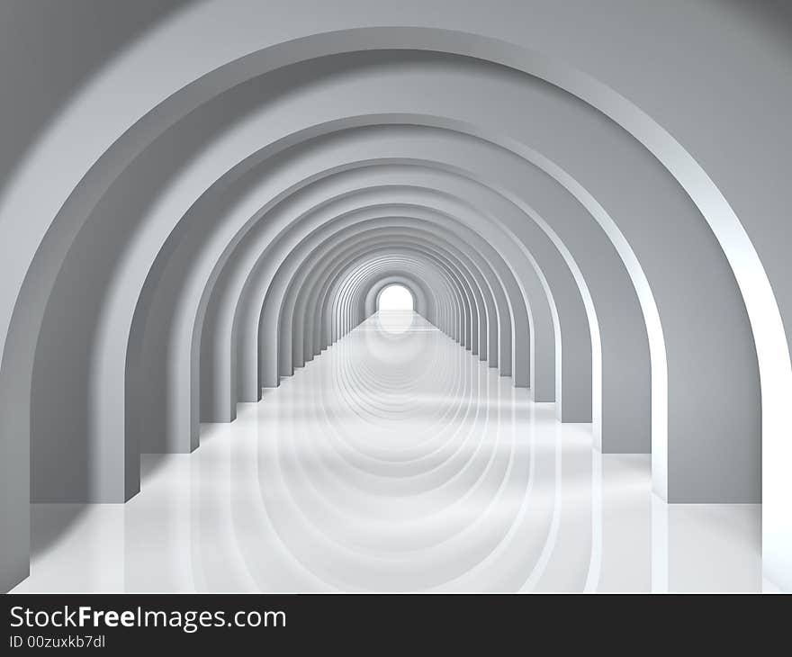 Arc tunnel to success entrance background