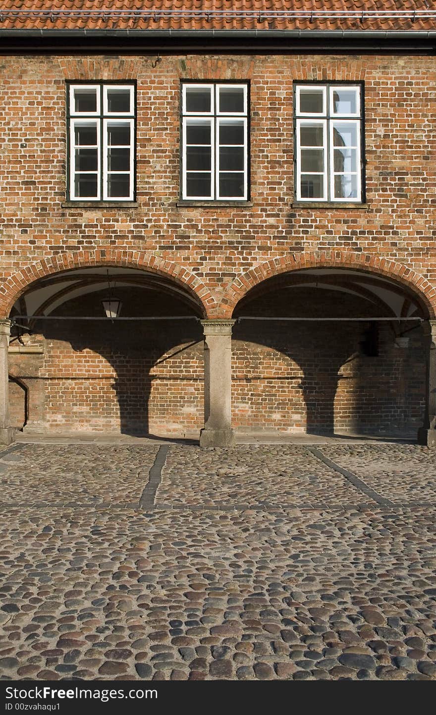 Old facade in luebeck, germany