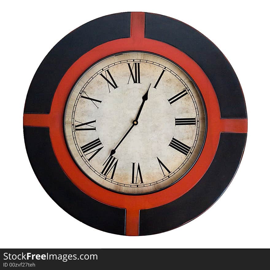 Decorative clock with Roman digits dial. Decorative clock with Roman digits dial