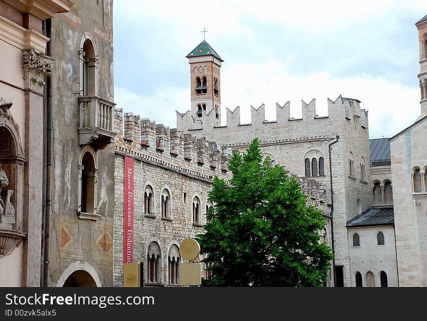 Trento, central square, Italy