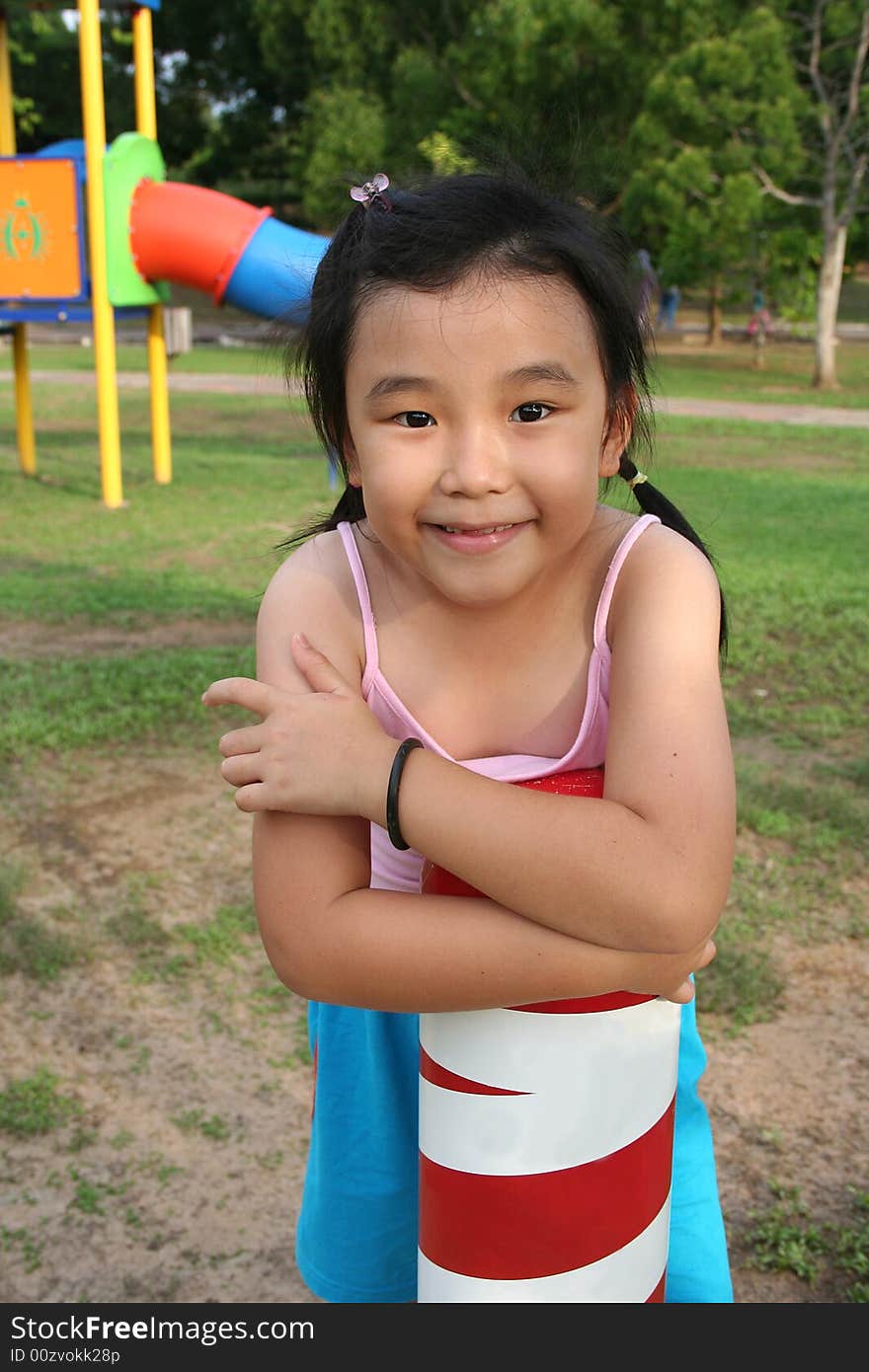 Girl At Playground