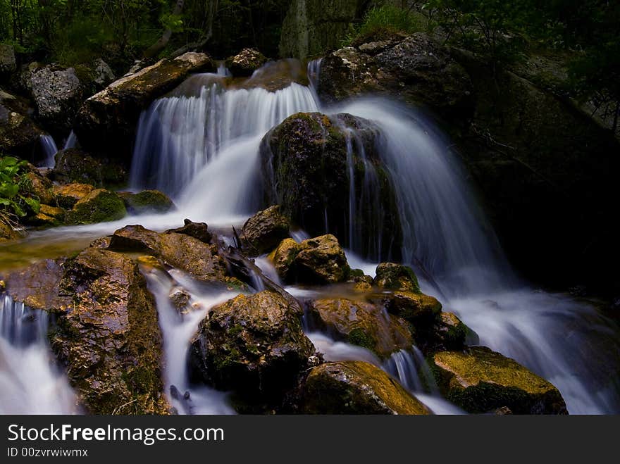 Lower section of main waterfall