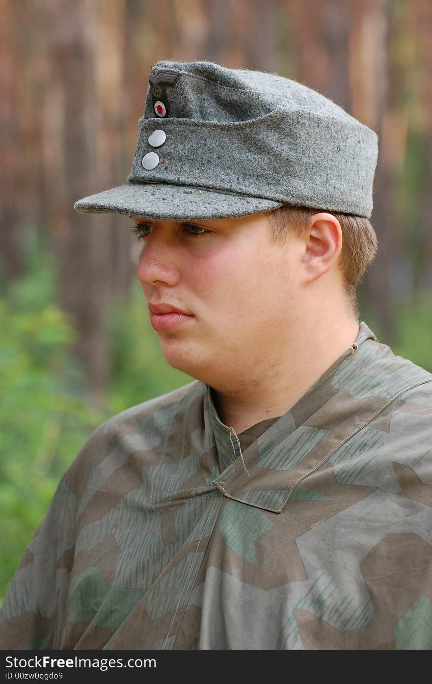 German soldier . WW2 reenacting . Military history club Red Star, Kiev

More military history images in my portfolio