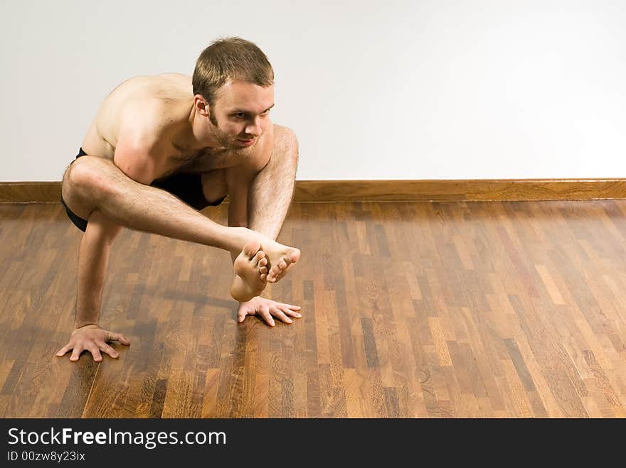 Man Balancing on Hands - Horizontal