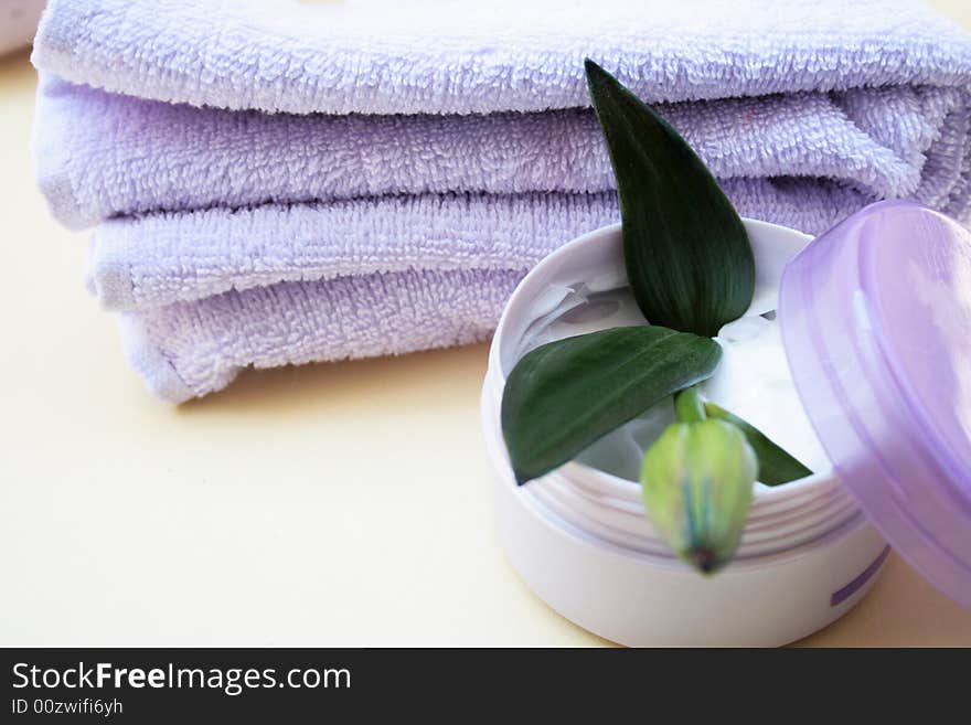 Purple Pomade And Towel