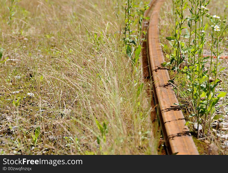 Old rusty railway