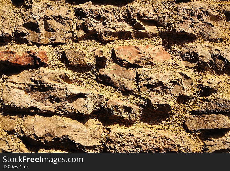 Antique medieval wall useful as a texture and/or background. Antique medieval wall useful as a texture and/or background