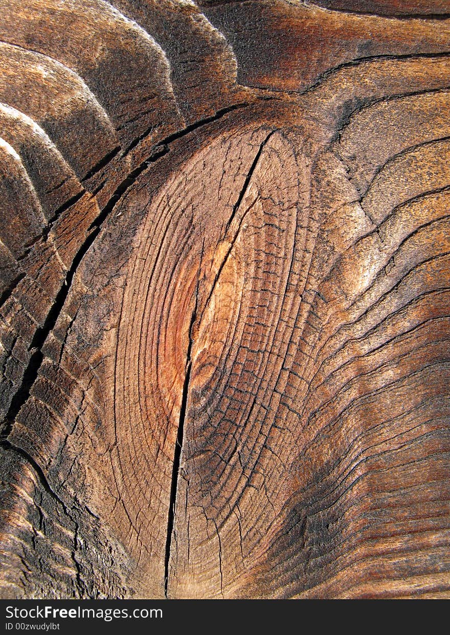 Tarred wood