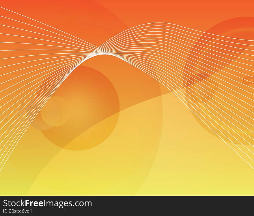 A citrus colored background with flaring and abstract stuff. A citrus colored background with flaring and abstract stuff