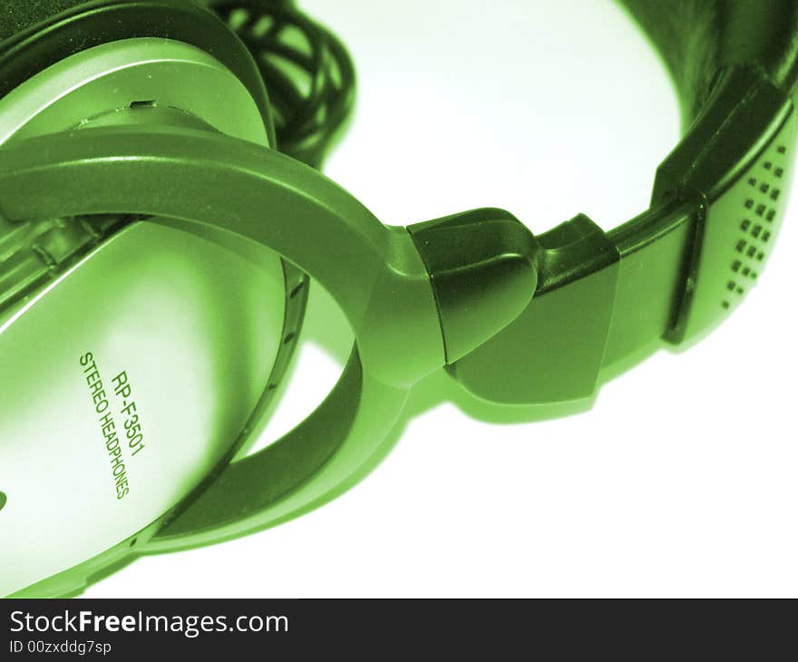 Headphones green