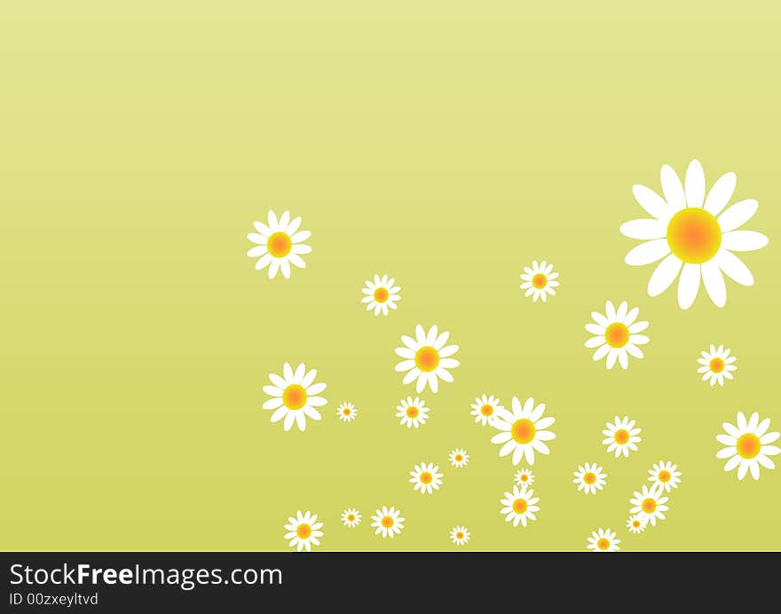 Green Floral Background