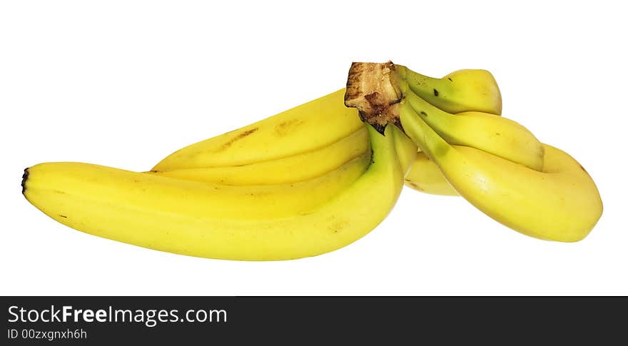 Bananas isolated on white background.