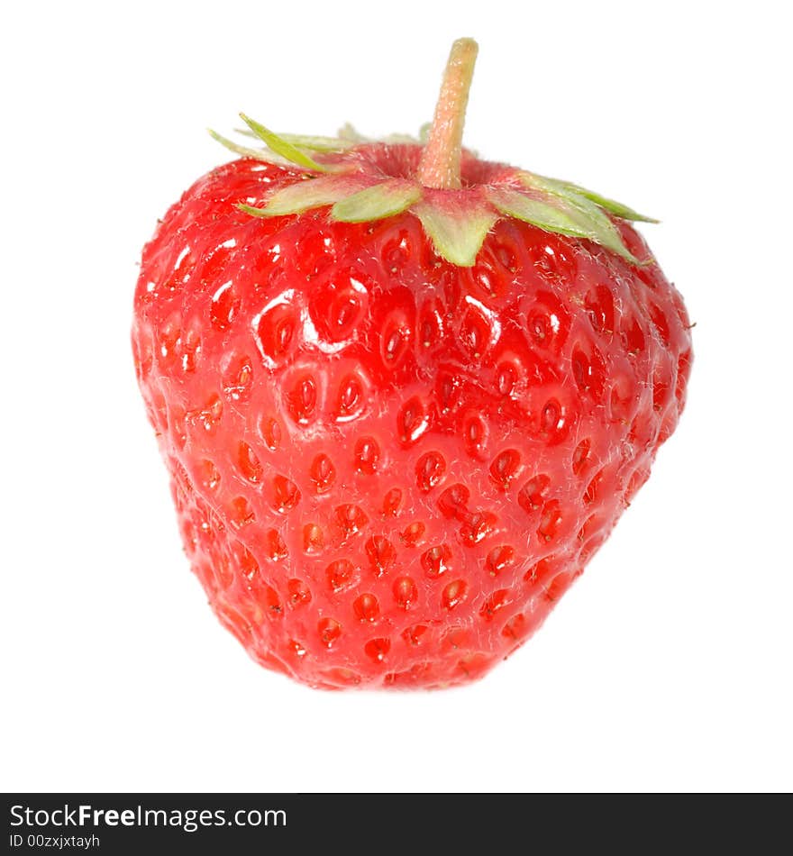 Strawberry. A berry isolated on a white background