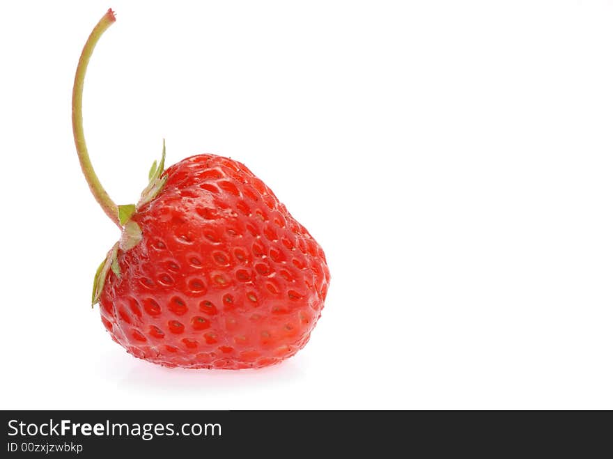 Strawberry. A berry isolated on a white background