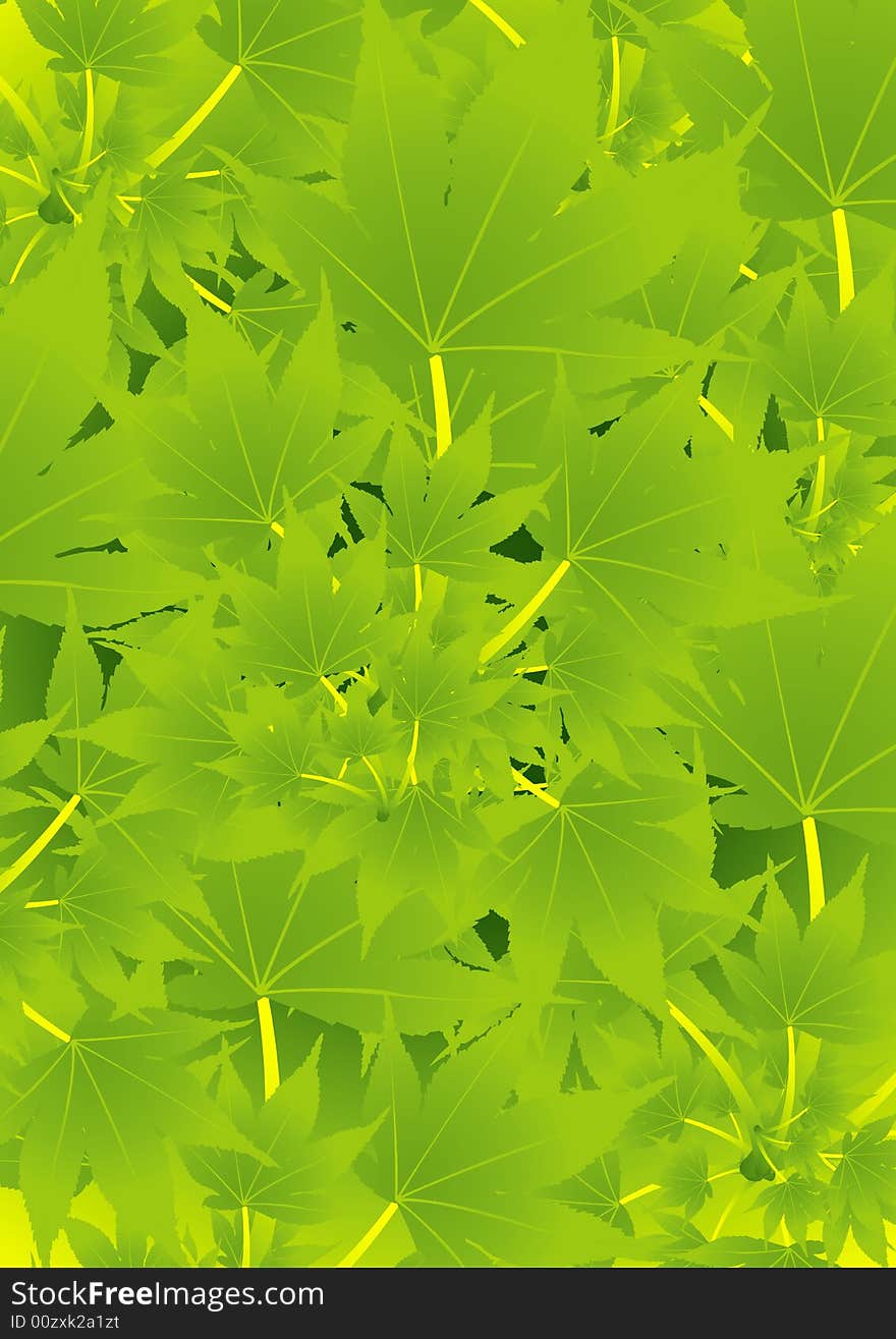 Green leaves background for your creative designing works