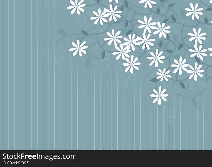 Floral line background