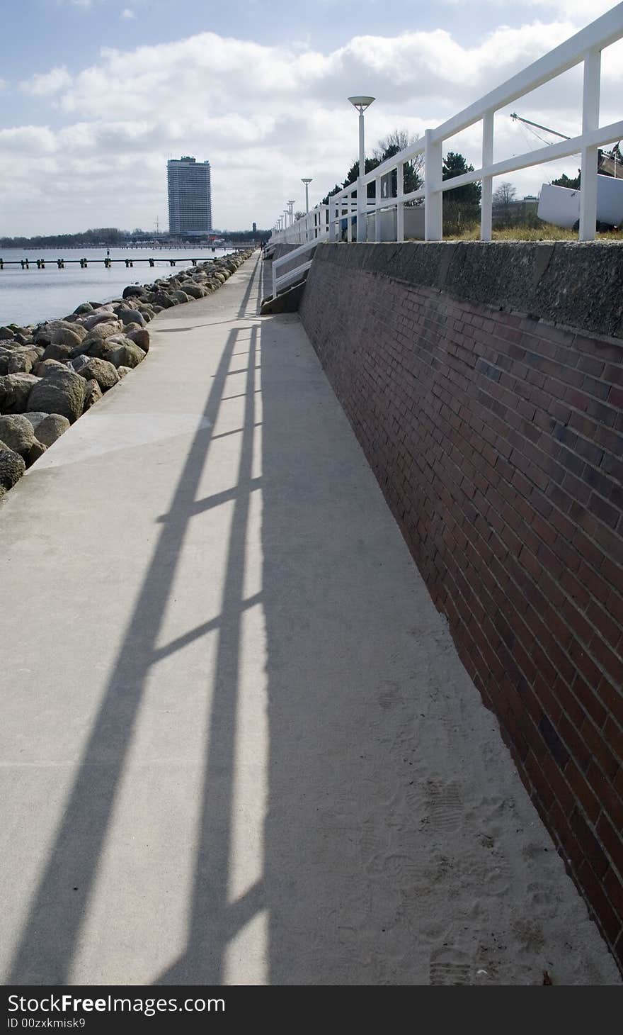 Beach walk in travemuende, germany