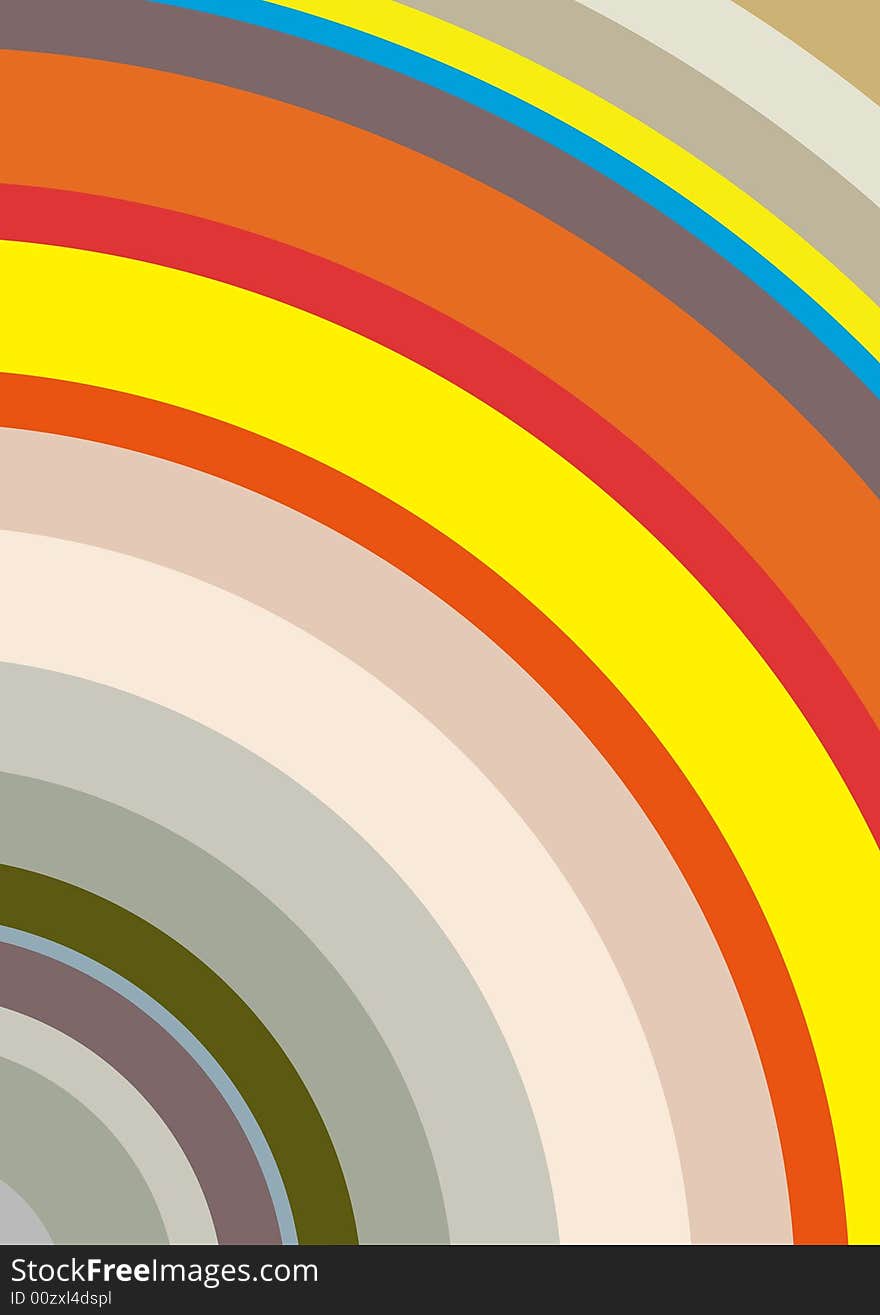 Vector colorfu abstract radius background