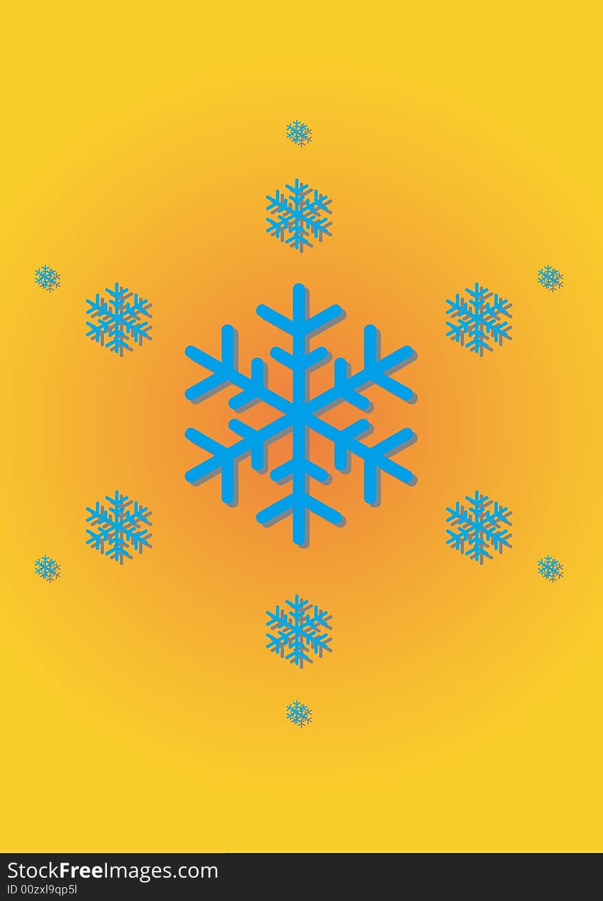 Vector colourful abstract snow background