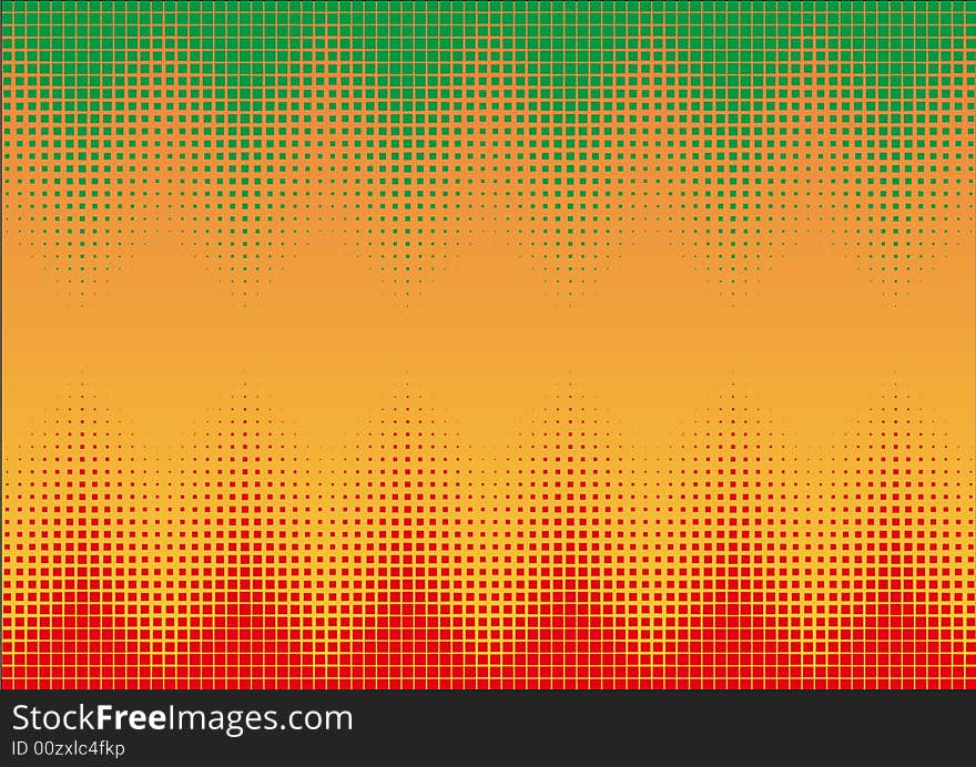 Abstract background whith red and green squares