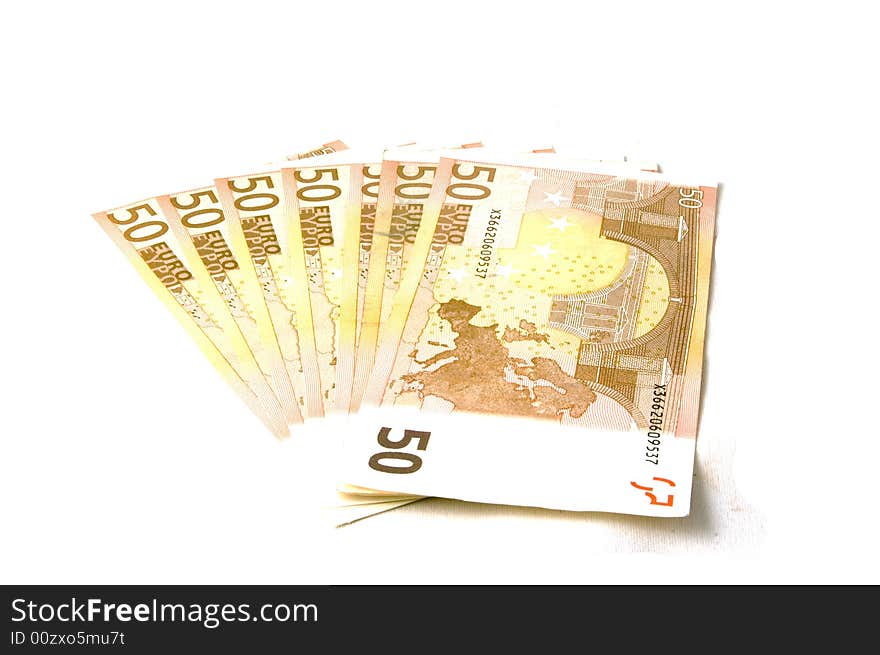 Euro Banknotes Money