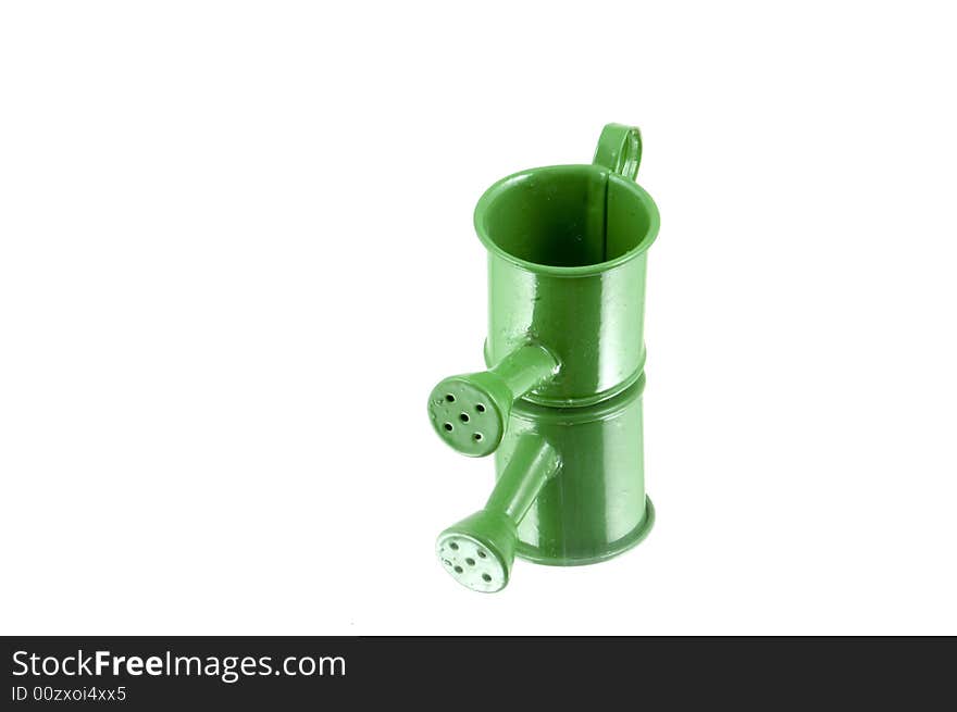 Green watering can