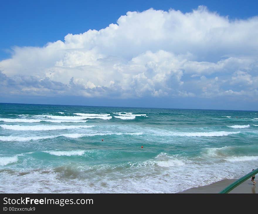 A view of the sea near Cefalù, in Sicily. A view of the sea near Cefalù, in Sicily