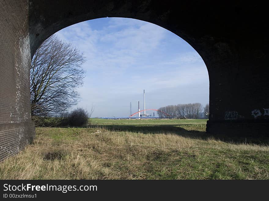 Rhine bridge detail