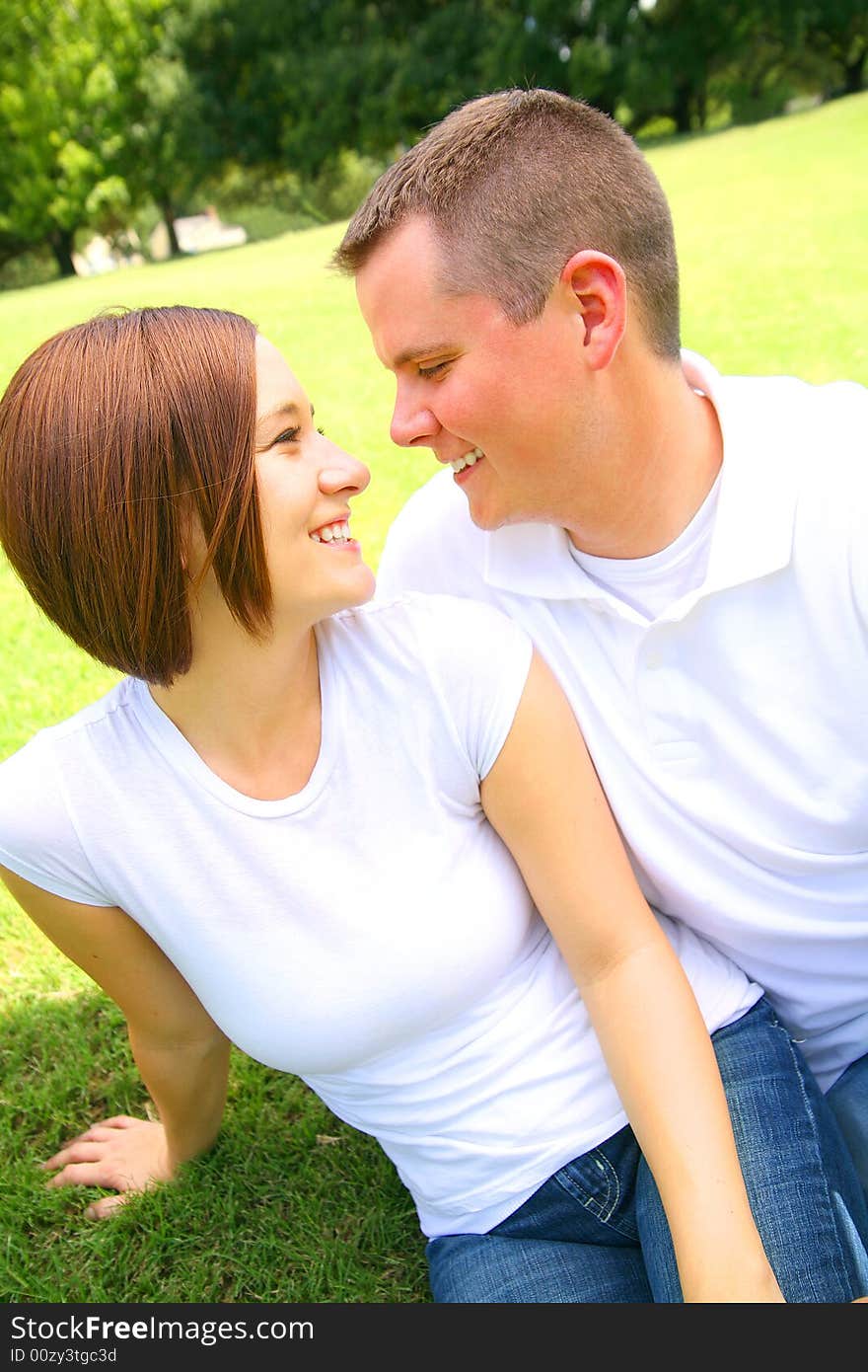 Young Couple Embracing