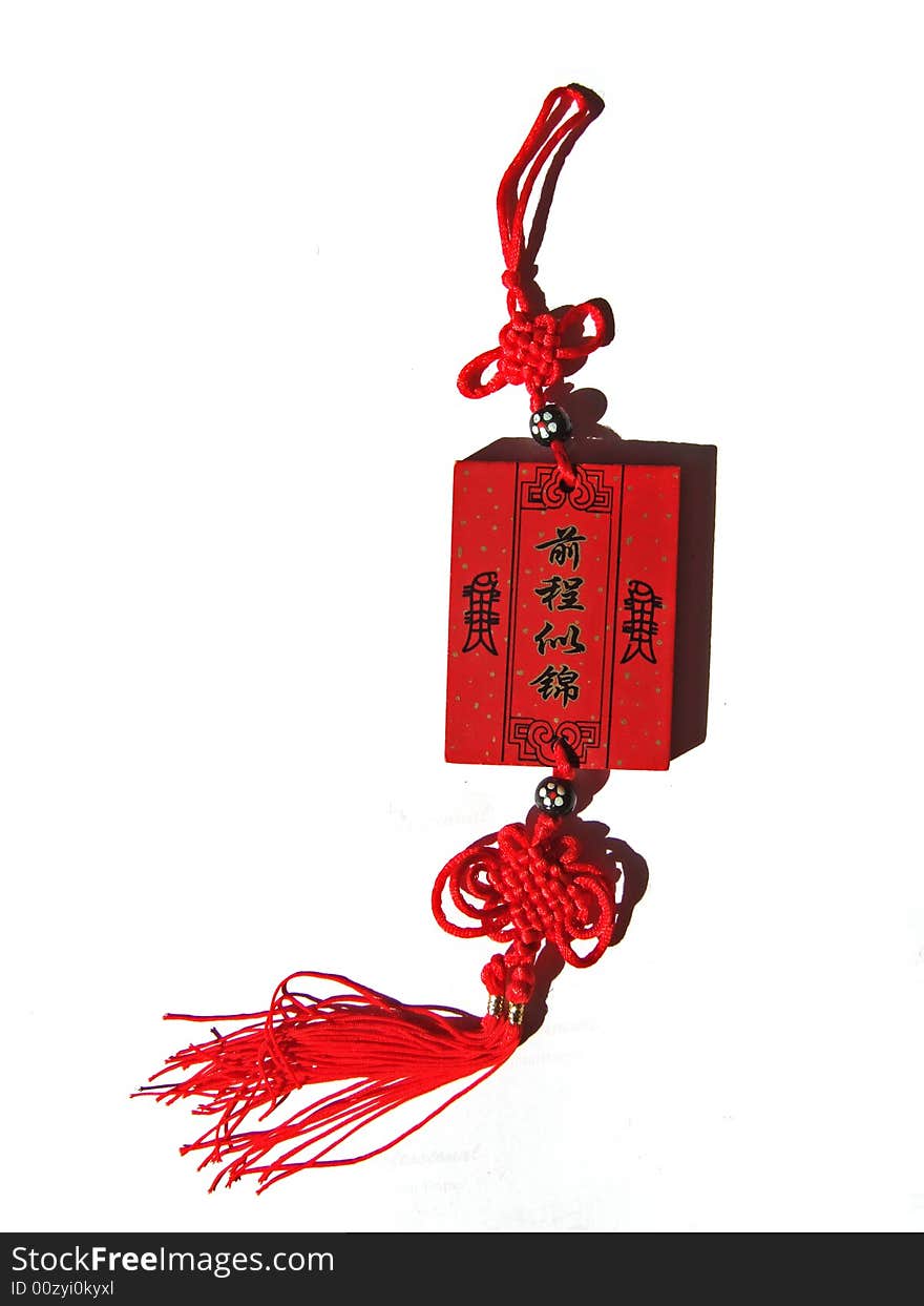 Chinese knot and charm for good wish