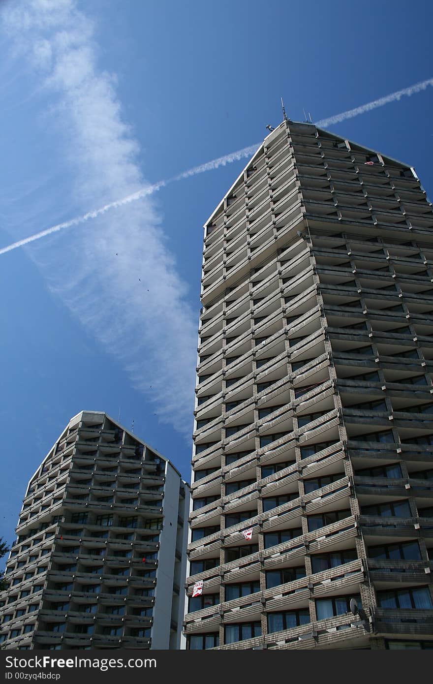 Skyscrapers in the city center, Wroclaw, Poland