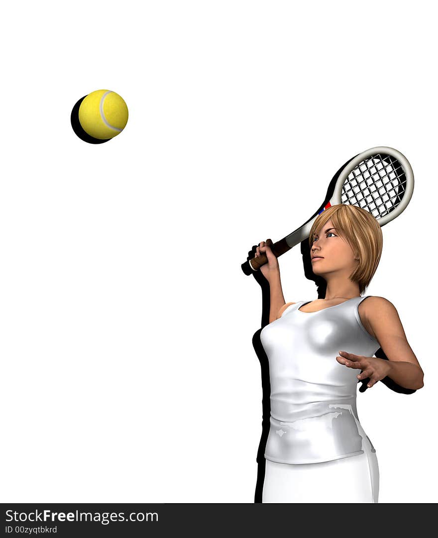 Women About To Hit Tennis Ball 3