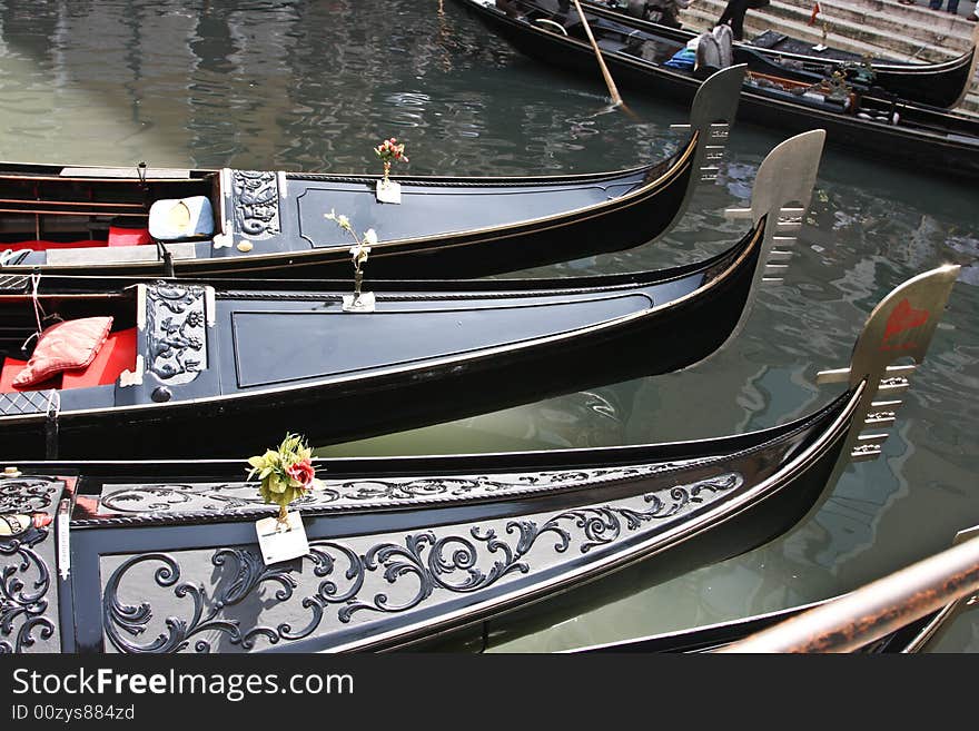 Gondolas In Venice