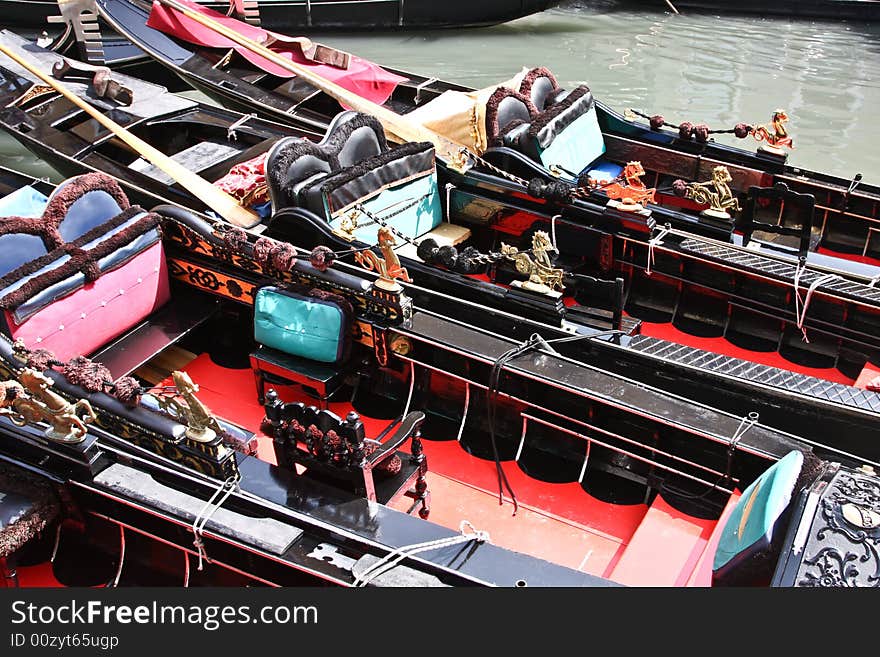 Gondolas in Venice