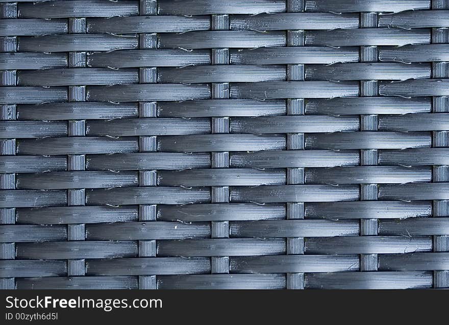 Wicker pattern used to cover garden furniture