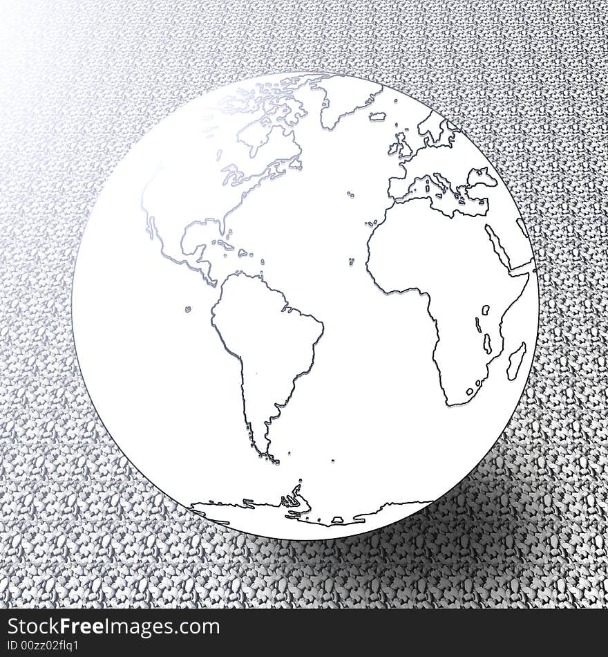 Image of a white globe.