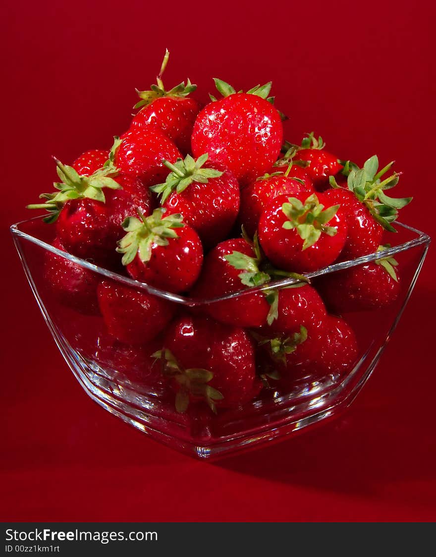 Shot of a pile of fresh strawberries