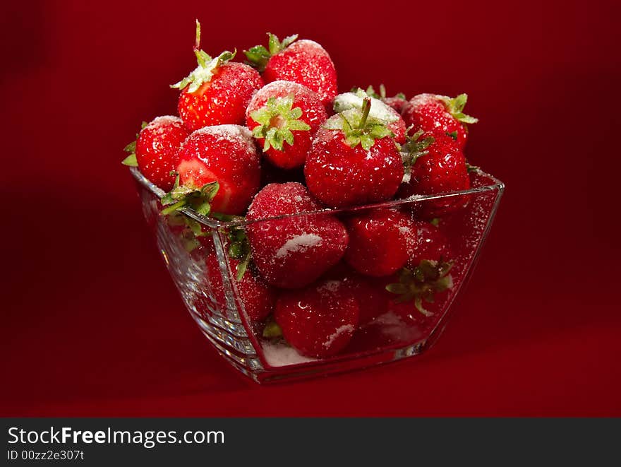 Shot of a pile of fresh strawberries