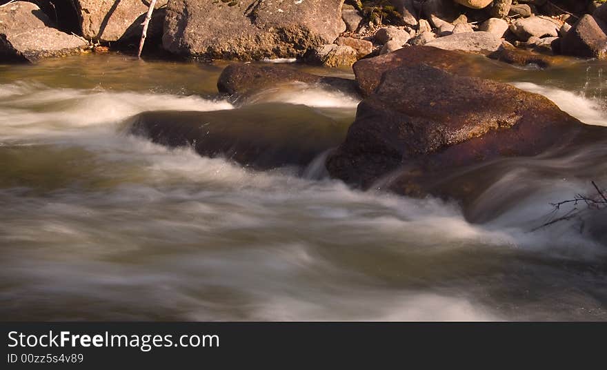 Evening River Rapids