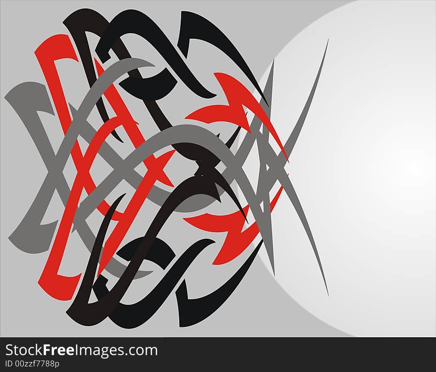 Abstract background - combination black gray red silver