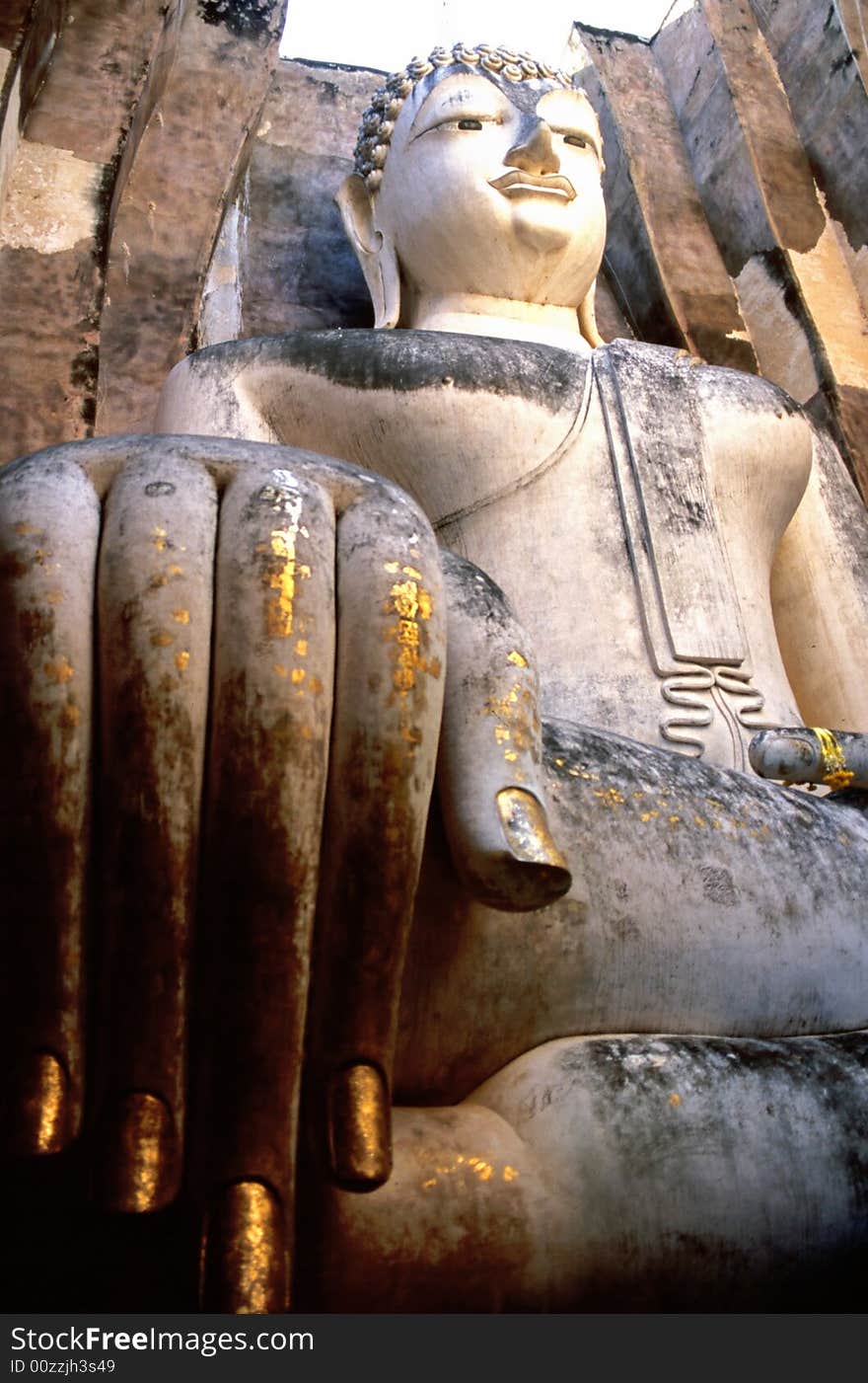 Giant Buddha statue near Ayutthaya, Thailand