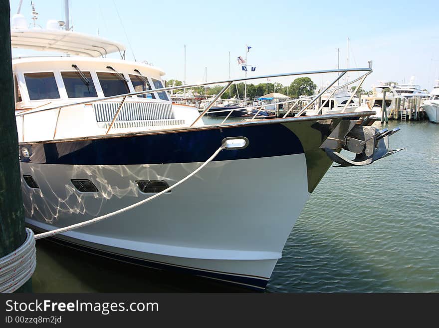 Docking for a stay in Sag Harbor, Long Island. Docking for a stay in Sag Harbor, Long Island