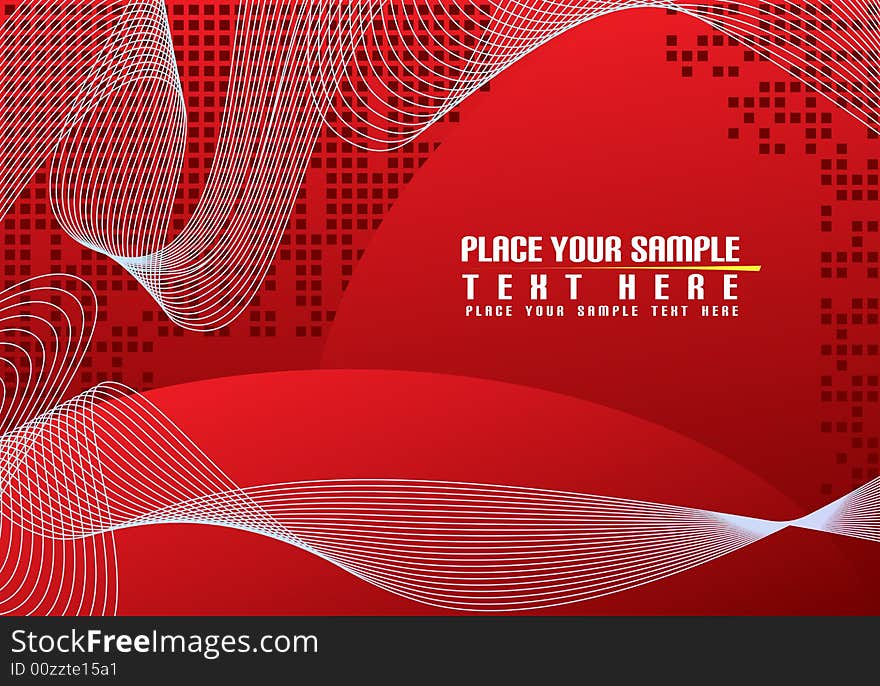 Red abstract background and place for your text