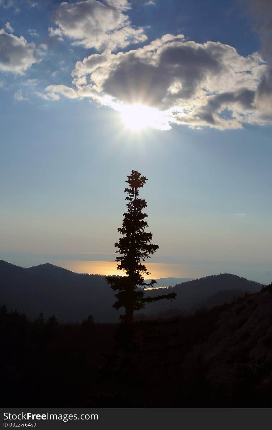 Mountain evening scene, Velebit