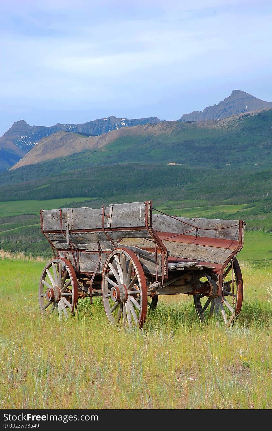 Antique wood car