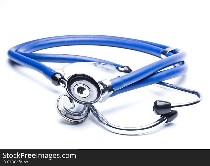 Blue stethoscope