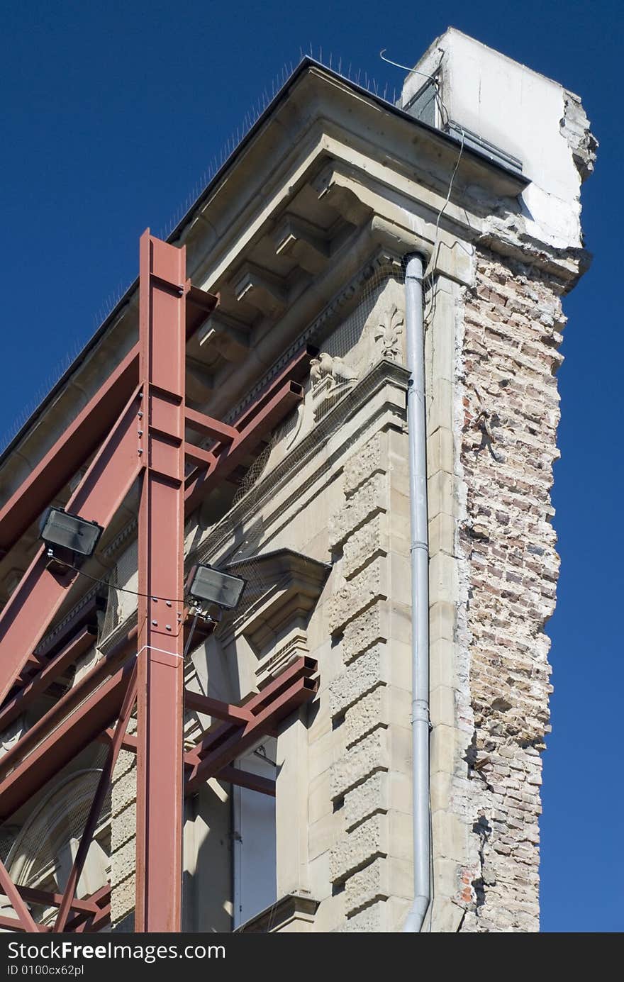 Detail of an old facade