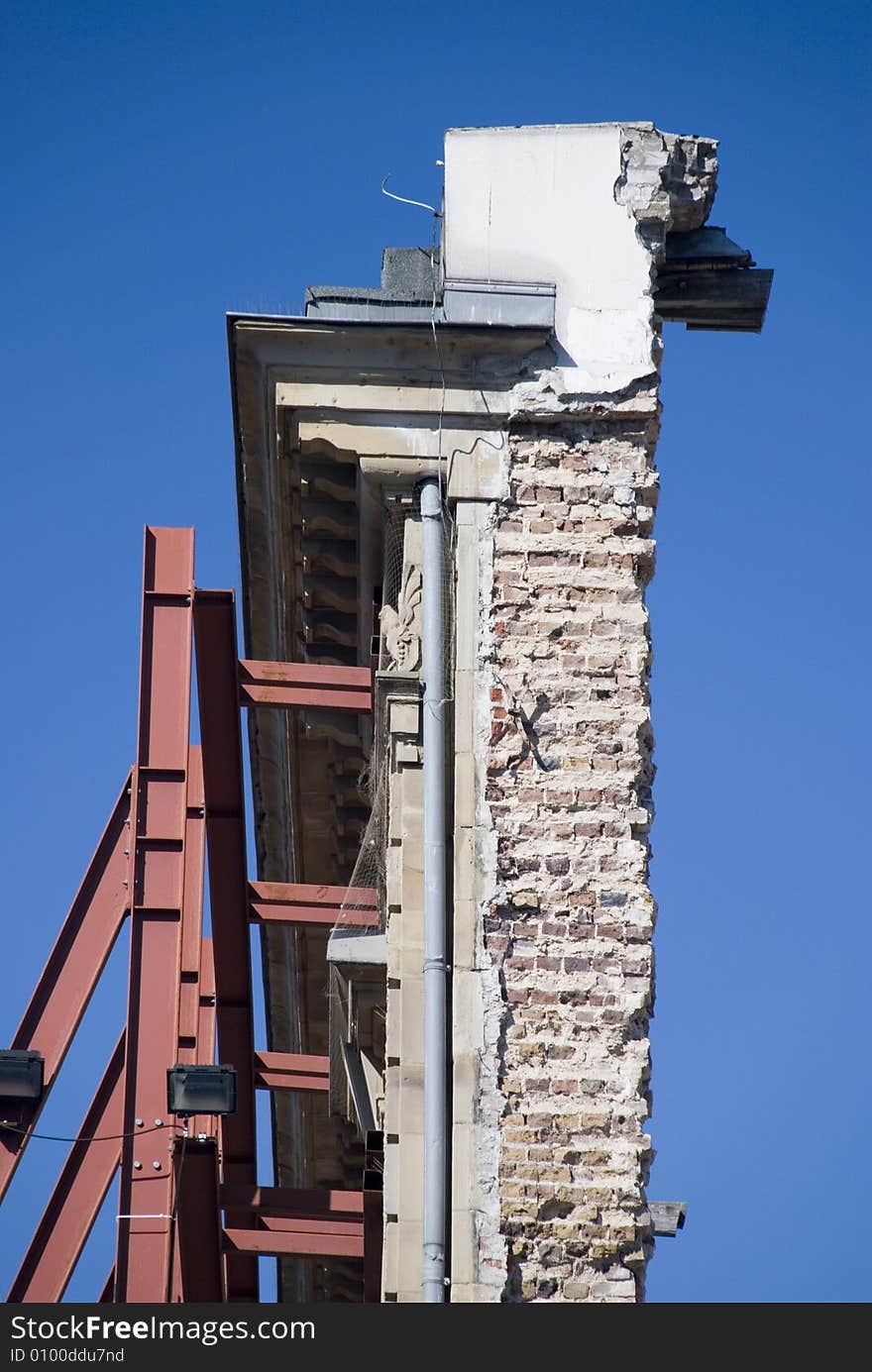 Detail of an old facade