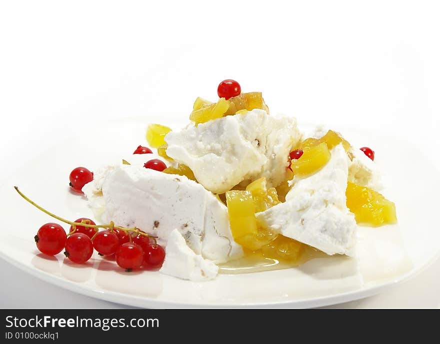 Ice-cream With Pineapples